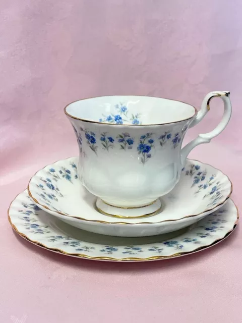 royal albert bone china memory lane tea trio teacup , saucer ,side plate ✅ 1042