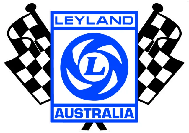 LEYLAND AUSTRALIA VINYL DECAL  Size apr 100 mm by 71mm GLOSS LAMINATED