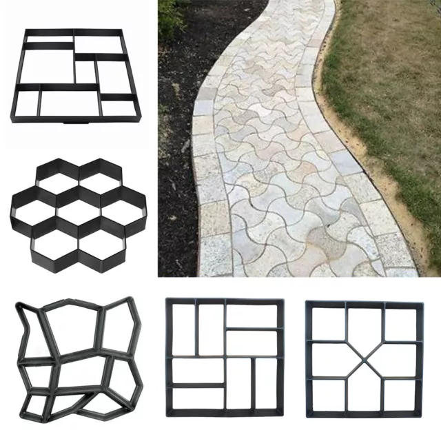 Garden Path Paving Mould Pavement Mold Patio Concrete Stone Walk Maker DIY Tool