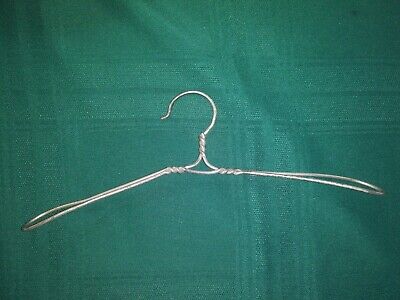 Antique Metal Twisted Wire Clothes Coat Hanger Primitive 12.25" (2.75"hook drop)