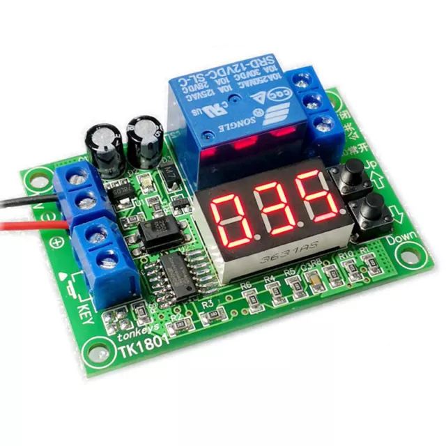 DC 12V 24V Digital LED Trigger Countdown Timer Delay Turn Off Time Relay Switch