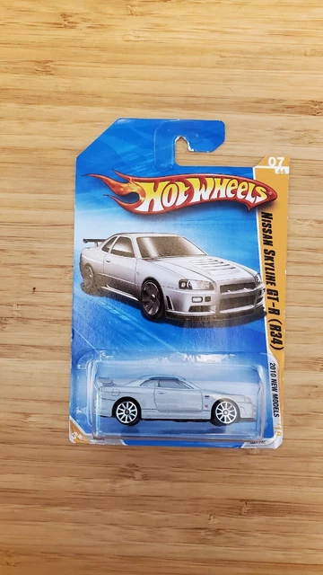 Mini Voiture Hot Wheels - Nissan Skyline GT-R BNR34 - Thème Wild Speed (Fast & Furious) - Occasion