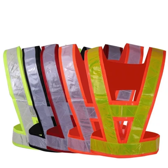 Reflective Vest Safety Waistcoat high Visibility Strip Hi Vis Traffic Security 2