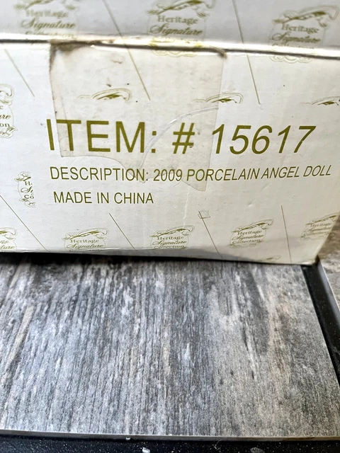 Porcelain Angel Doll  2009 #15617 New in box Heritage Signature Collection 23
