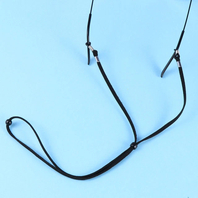 Gafas de cuero cuerda antideslizante decoración soporte para gafas cuerda para mujer dama