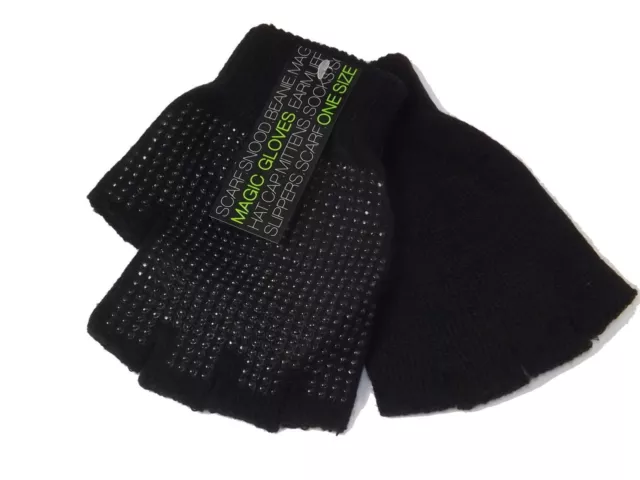 Paquete De 2 Guantes De Invierno Unisex Con Pinza Sin Dedos Para Hombre/Damas/Niñas/Niños