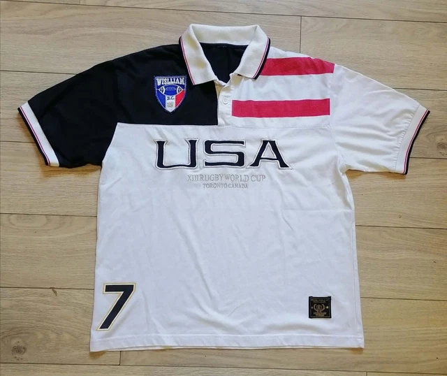 Maillot De Rugby Vintage Sheffield Hawks N°16 - Taille L - Rouge - Années 90 ?