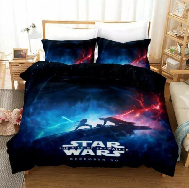 Star Wars the Rise of Skywalker Single/Double/Queen/King Bed Quilt Cover Set