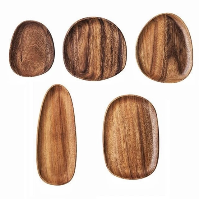 Ciotola In Legno Di Acacia Naturale Shipenophy – 20x4,5 Cm – Stoviglia In Legno Per Zuppa, Insalata E Frutta