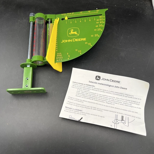 JOHN DEERE WEATHER Station, Rain Gauge, Temperature, Wind Speed and
