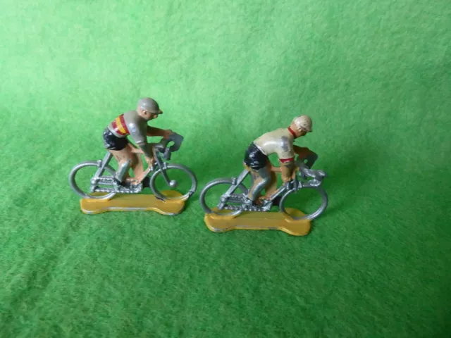 2 Tour De France Monoblock Cycliste Riders - Salza 1950 - No. 1 To Restore