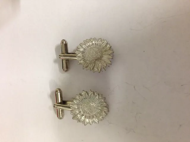 VAN GOGH SUNFLOWER REFVGSP  Cufflinks fine English pewter Cufflink a pair