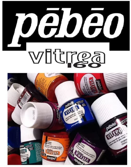 Pebeo Vitrea 160 Glass Paint - 45ml (Gloss & Frosted)