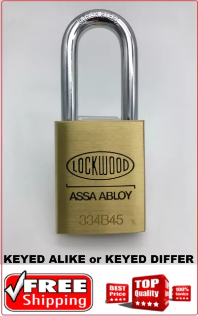 Lockwood padlock 334B45/148 Commercial grade 48mm shackle clearance keyed alike