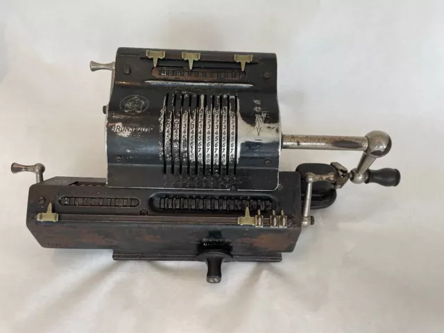 BRUNSVIGA Nova 13 VINTAGE MECHANICAL CALCULATOR Pinwheel adding machine