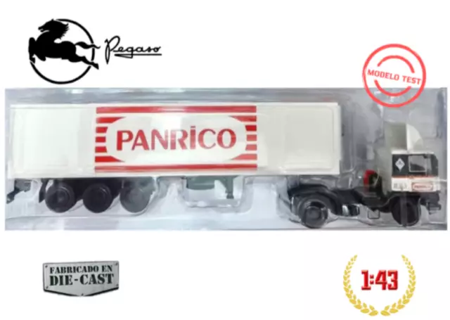 Camión Clásico español Pegaso 1231T Bocanegra -PANRICO (Escala 1/43) TEST 1231 t