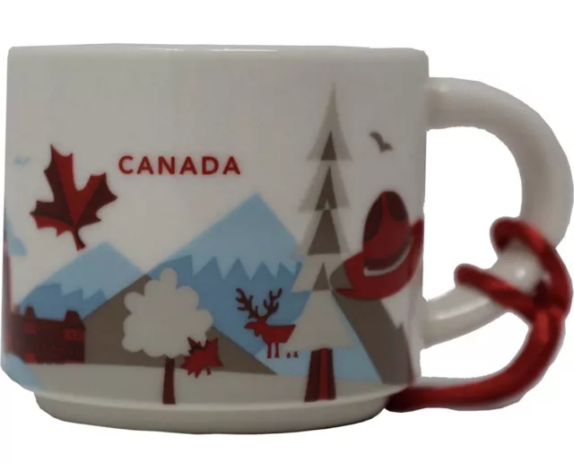 Starbucks You are Here Series Canada Ceramic Demitasse Ornament Mug, 2 Oz 2