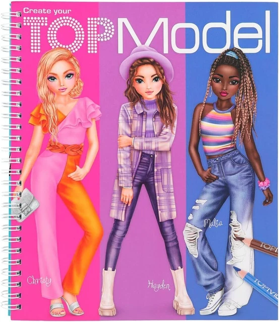 Depesche 12447 Create your TOPModel - Malbuch NEUHEIT 2023 OVP<