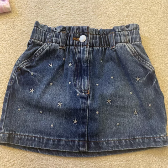 Next Girls Denim Mini Skirt 5 Years