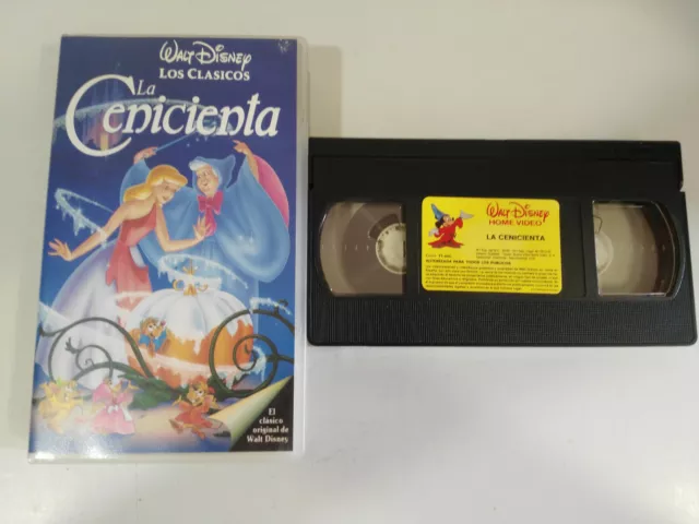 La Cenicienta Los Clasicos de Walt Disney - VHS Cinta Castellano 1992 Am