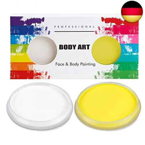 Professionelle Gesichts- und Körperfarbe, Kinderschminke 30g+30g, Profi-Aqua