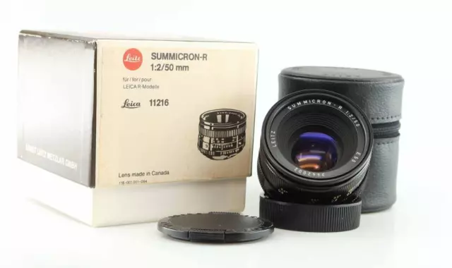 Leica Summicron R  50mm  E55  Objektiv Lens Leitz 93106 near mint matching box