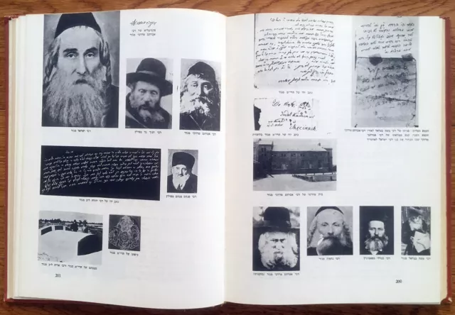 Jewish BOOK Hassidim CHASSIDIM Many PHOTOS SIGNATURES MANUSCRIPTS Israel JUDAICA