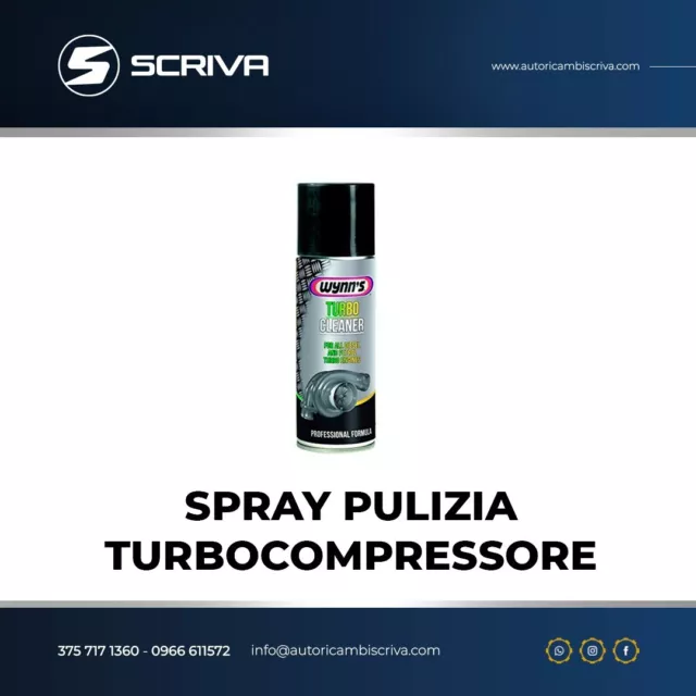 Wynn's Turbo Cleaner - Spray Pulizia Turbina Turbocompressore 200 Ml Spray Prof