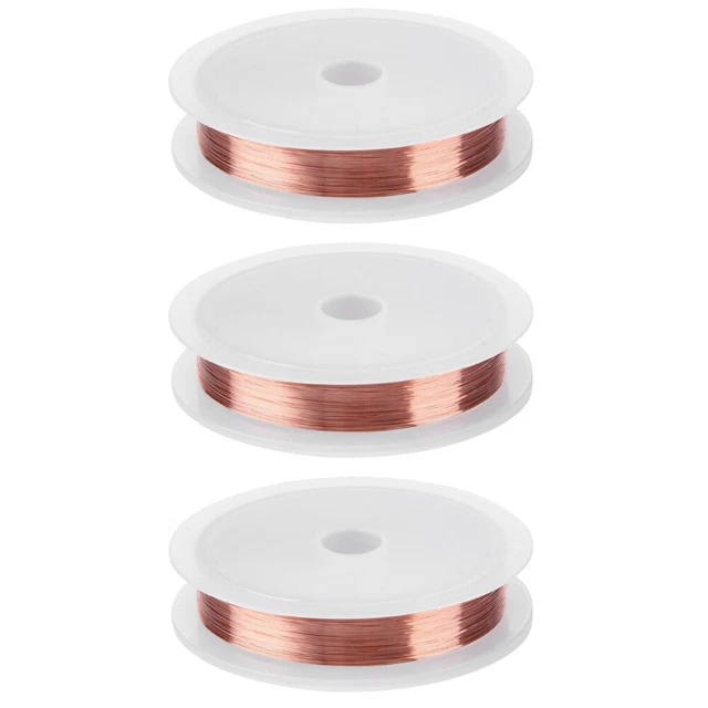 Juego de 3 accesorios de alambre de cobre para joyería hágalo usted mismo tecnología de uñas accesorios para engarzar