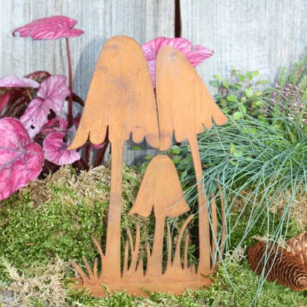 Produktbild von Pilz Deko Garten Edelrost Pilze Dekoration Gartendeko Rost