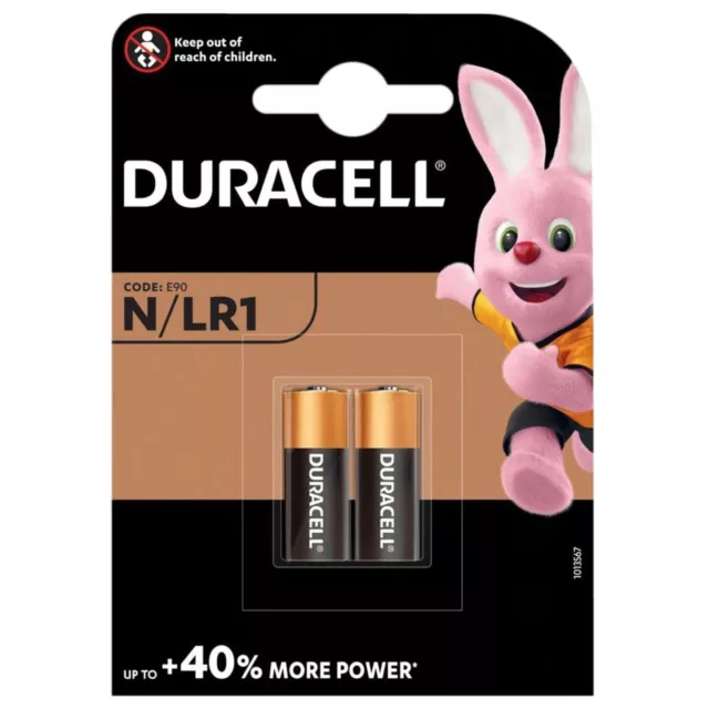 Duracell  LR1 N Clock Battery Twin Pack 1.5v pack of 2