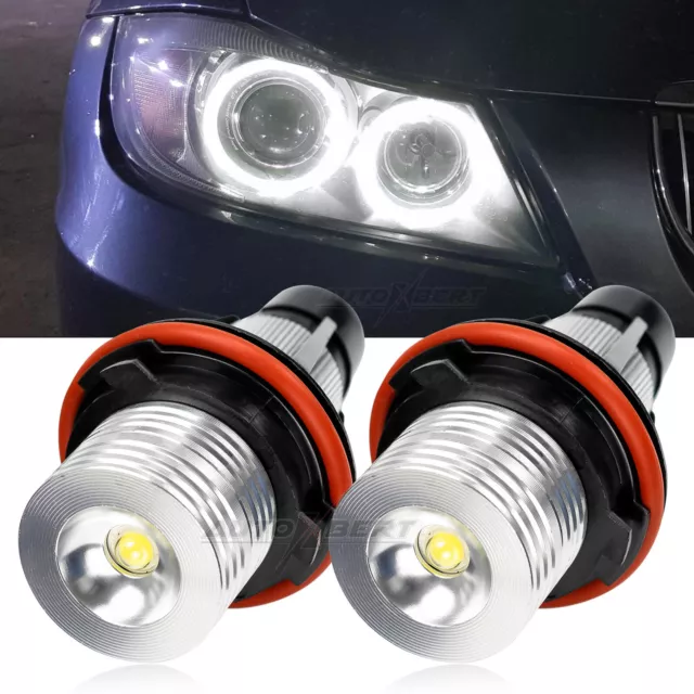 2 x LED Standlicht Ringe Angel Eyes für BMW E39 E53 E60 E61 E63 E64 E87~