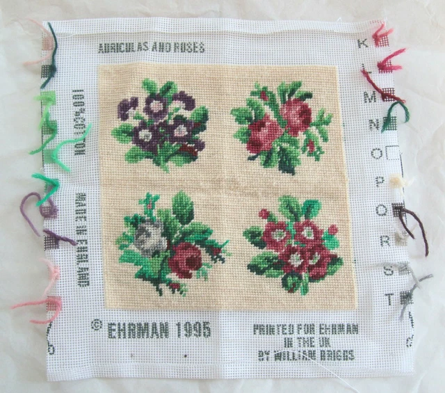 Tapiz Ehrman 1995 Auriculares y Rosas completado