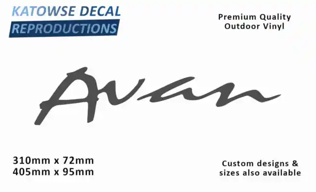 Avan Caravan Replacement Vinyl Decal Sticker