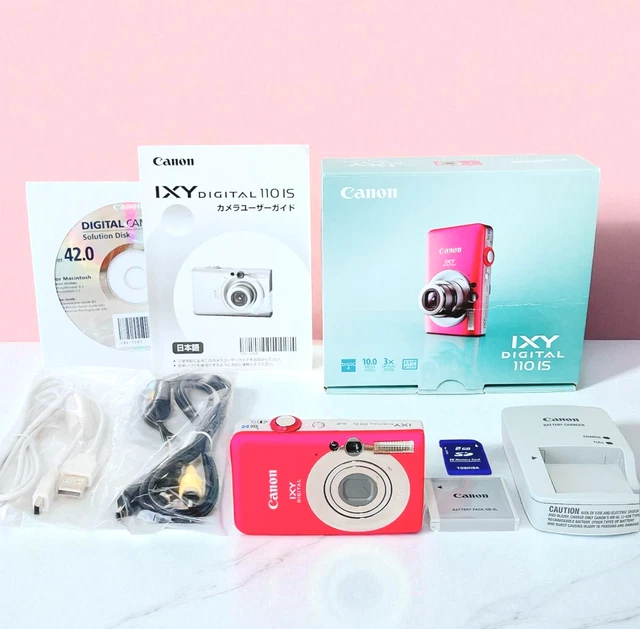CANON IXY 110 IS PowerShot 16.0MP Pink Digital Camera w/ Box