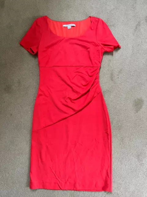 diane von furstenberg dress 8 Red