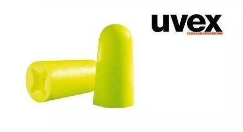 100 Stück 50 Paar UVEX x-fit Gehörschutz Ohrstöpsel 37dB neongelb lime NEU