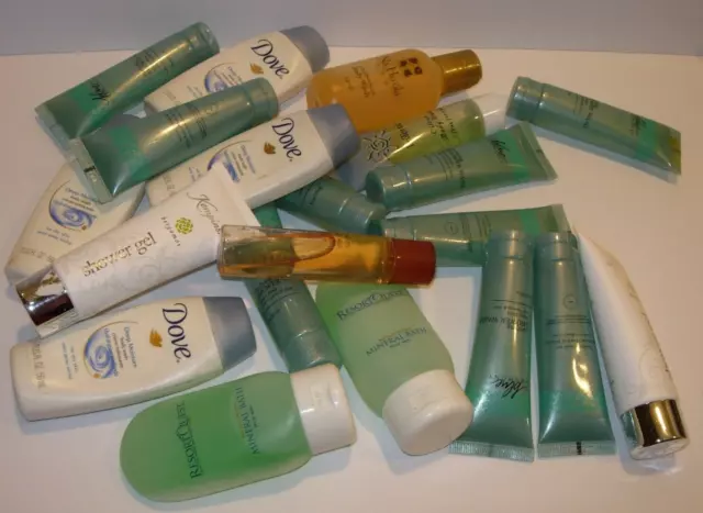unisex Lote de 20 geles de ducha lavado corporal muestras de viaje paloma etc hotel spa resort