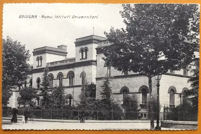 ** cartolina viaggiata 1913 BOLOGNA Nuovi Istituti Universitari università **