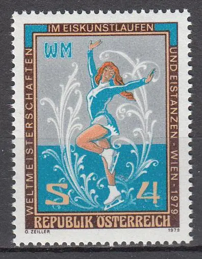 Österreich 1979 - MiNr 1600 - Weltmeisterschaften im Einkunstlaufen