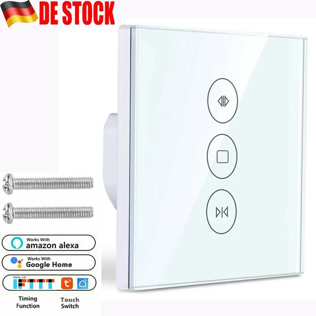 WIFI Jalousieschalter,WLAN Rolladenschalter Rolladensteuerung Alexa Timer 16A