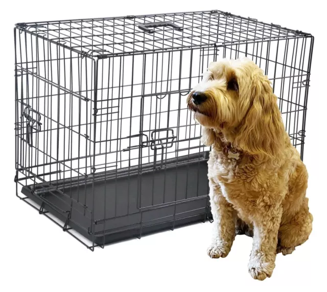 Dog Cage Puppy Training Crate Pet Carrier Small Medium Large Xl Xxl Metal Cages