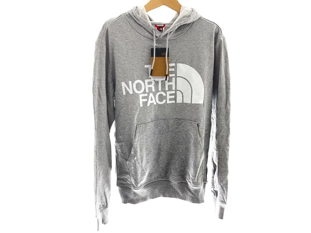 Felpa con cappuccio uomo The North Face pullover cotone grigio taglia M