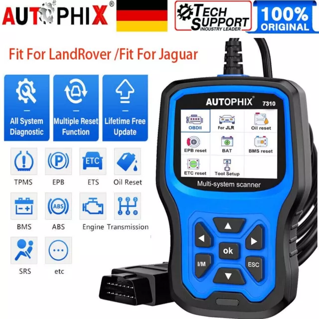 Autophix 7310 für Land Rover Jaguar OBD Diagnosegerät Motor Getriebe ABS Airbag