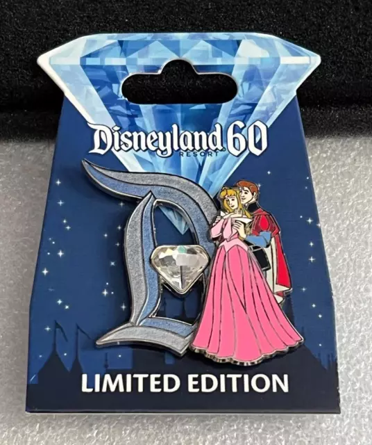 Disney 60th Anniversary Diamond Celebration Sleeping Beauty Aurora D LE 3000 Pin