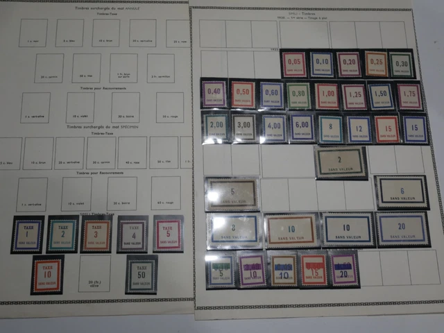 FRANCE LOT DE FEUILLES EN EUROS DE 2011 A 2018, TIMBRES NEUFS VF 273,16