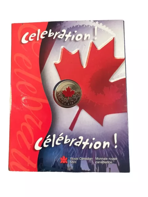 2004 Canada Celebration! 25c Coloured Quarter Uncirculated Royal Canadian Mint