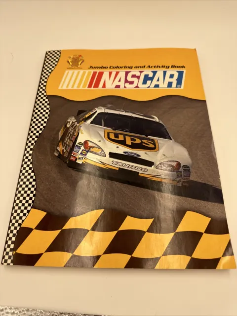 2004 NASCAR Jumbo Coloring & Activity Book Dale Jarrett UPS Car Cover