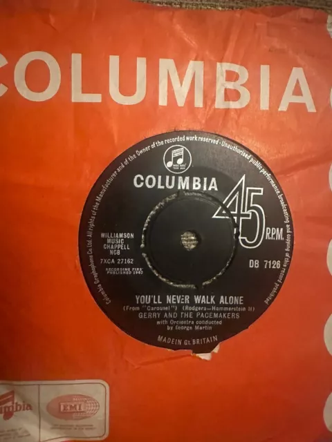 Gerry And The Pacemakers - You'll Never Walk Alone (7"" Single 1963)