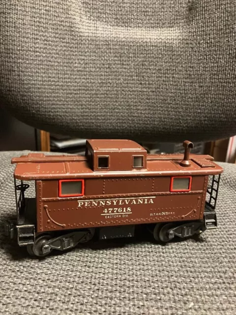 LIONEL RARE 2457 CABOOSE BROWN w OFFSET LTRS FROM THE 1945 463W SET
